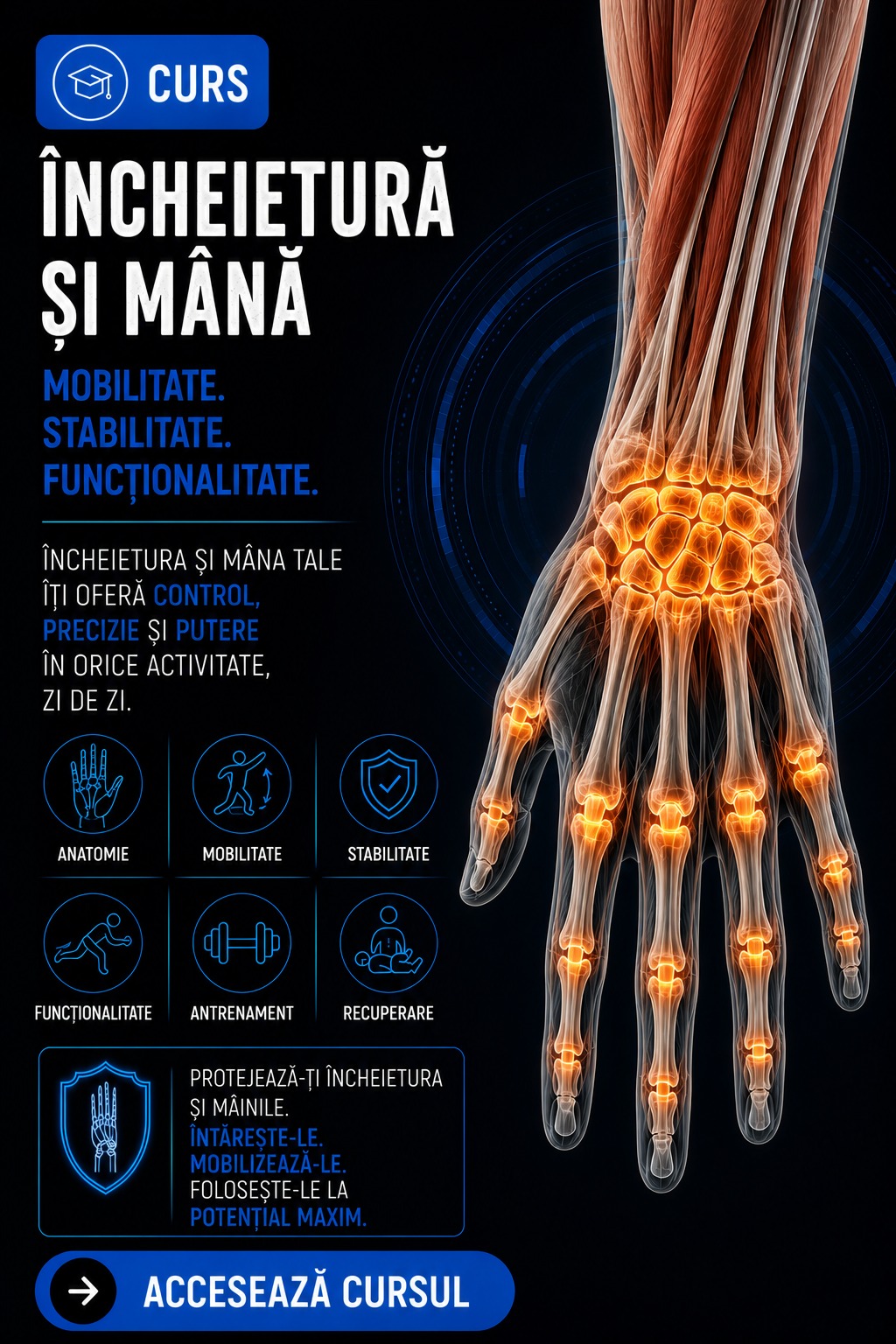 Prezentarea cursului Încheietură și mână — Biotop Rehab